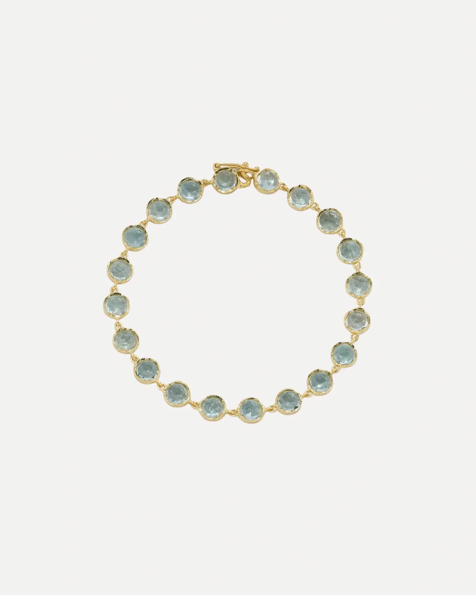Irene Neuwirth Gold Aquamarine Bracelet For Sale