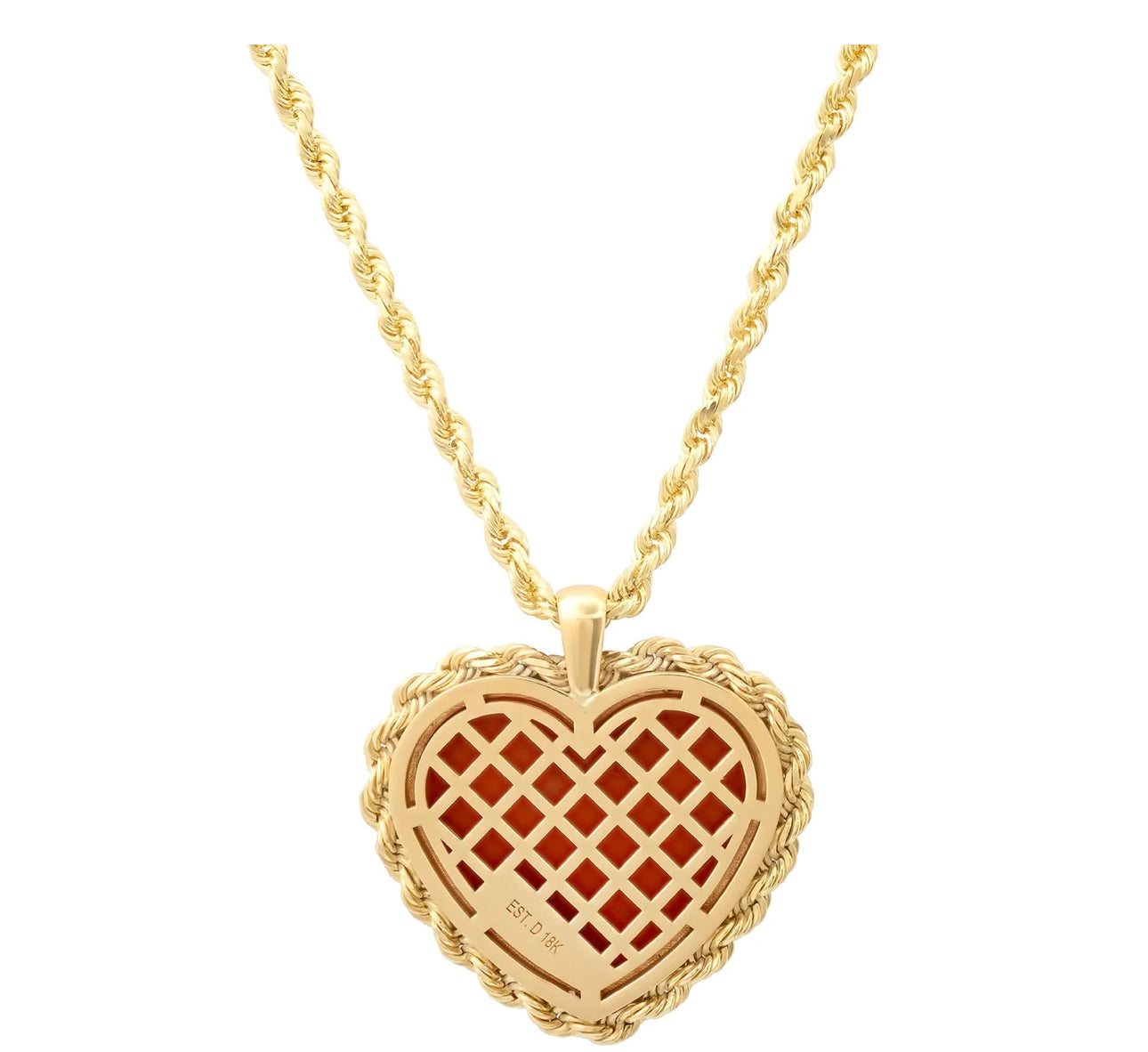 Coral Heart Necklace
