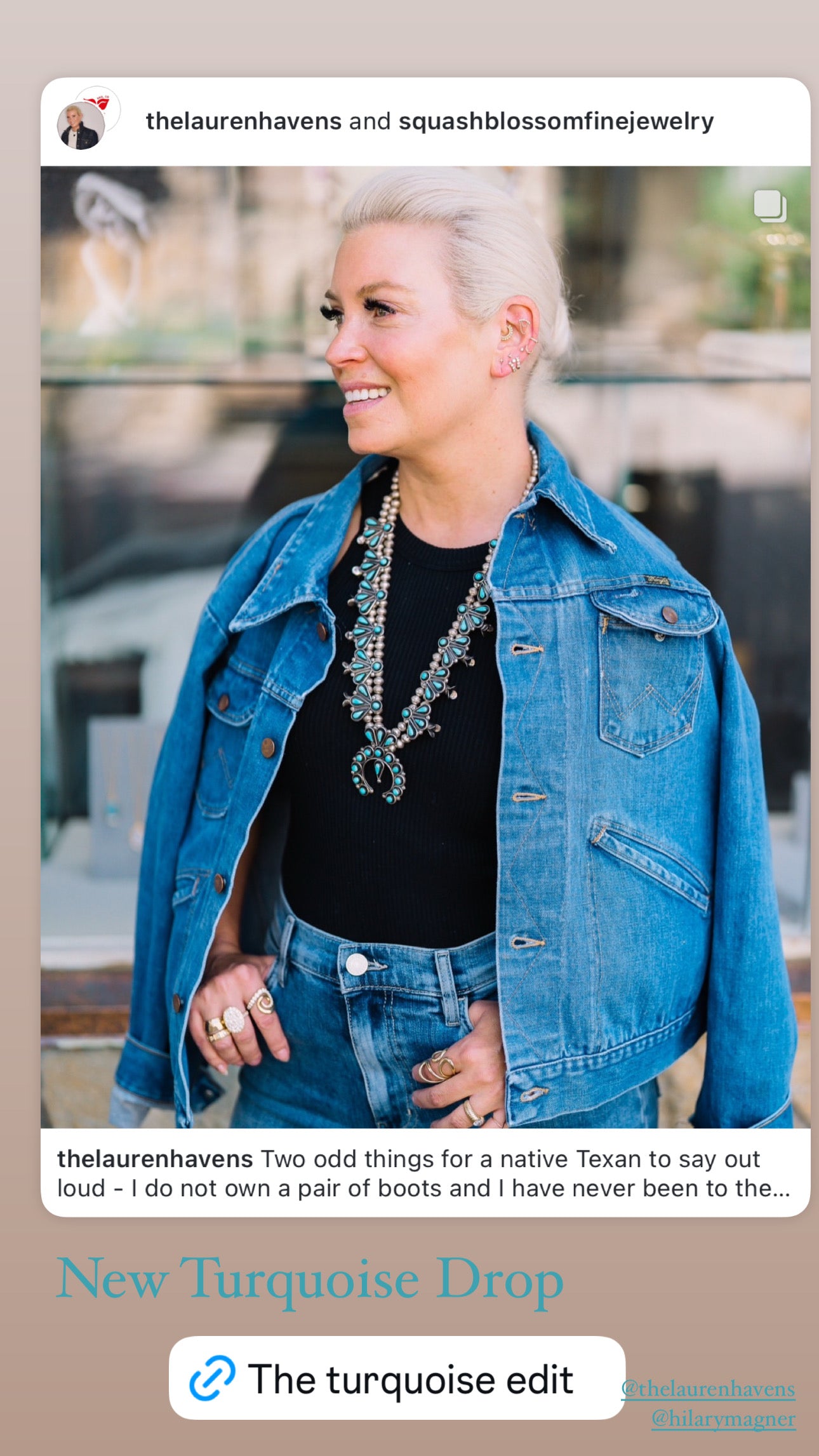 Vintage-Clothing-Drop Squash Blossom Vail