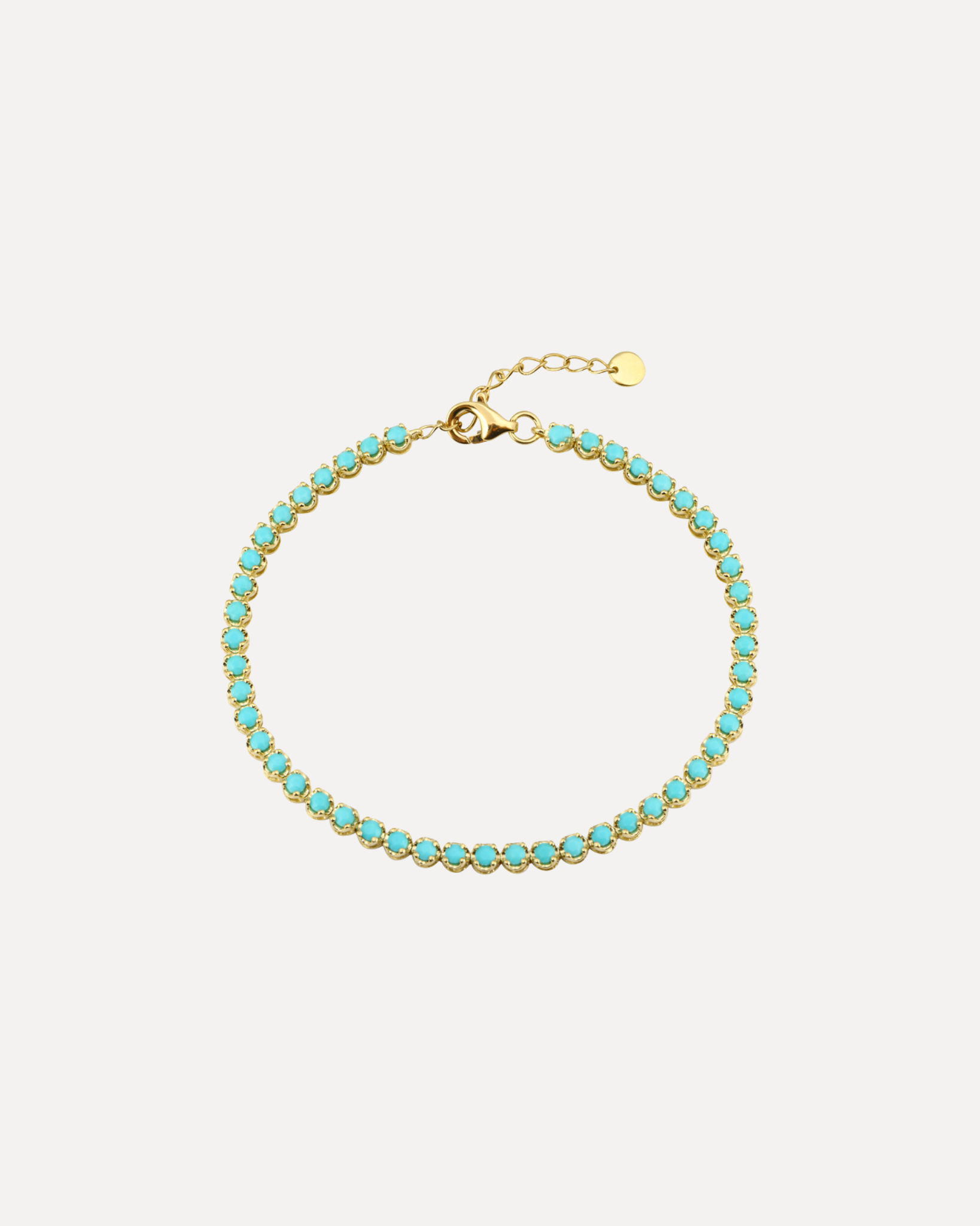 Turquoise Bezel Set Bracelet