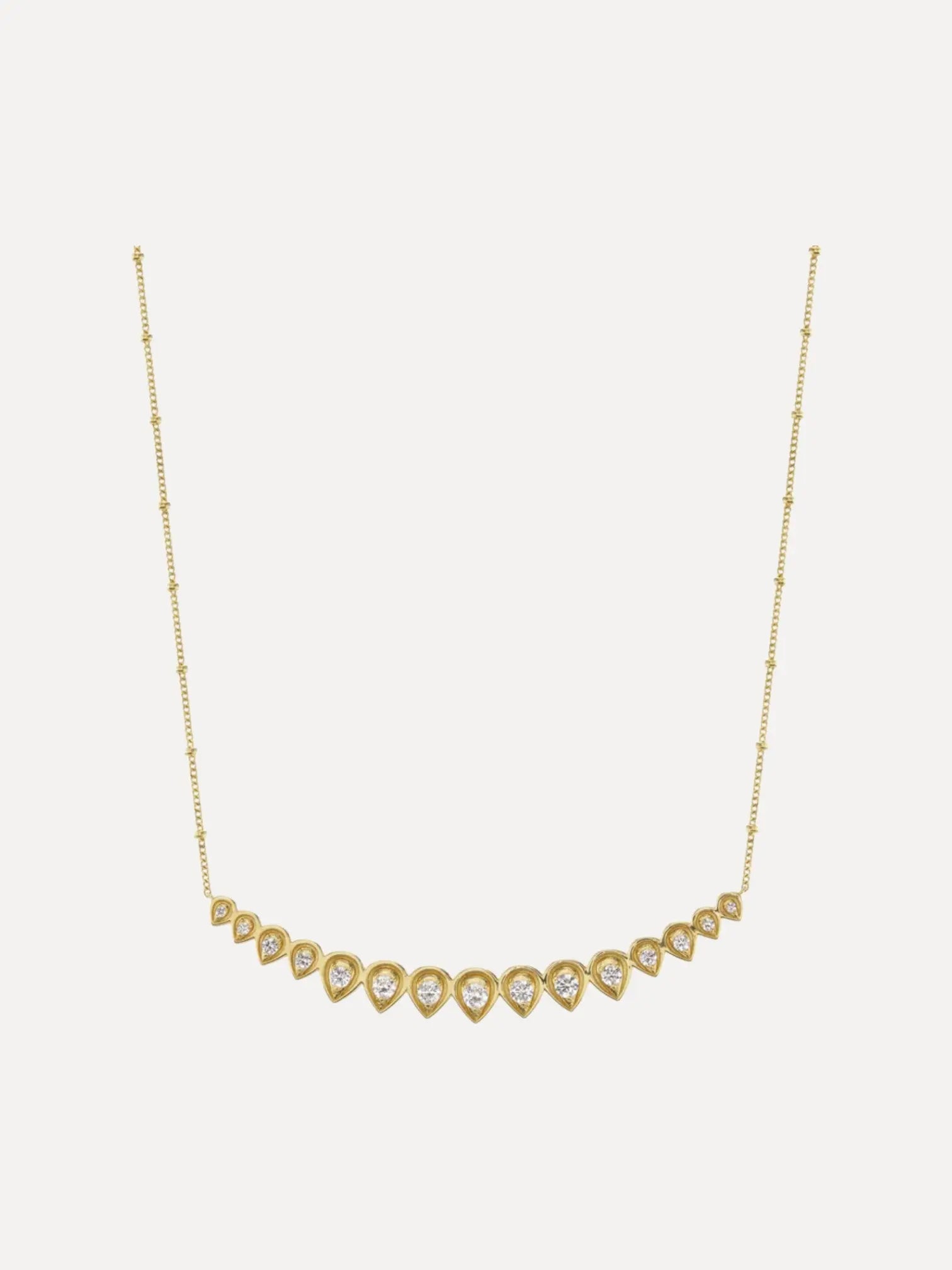 18K Mandala Petal Graduated Necklace 18K Mandala Petal Graduated Necklace Orly Marcel Orly Marcel  Squash Blossom Vail