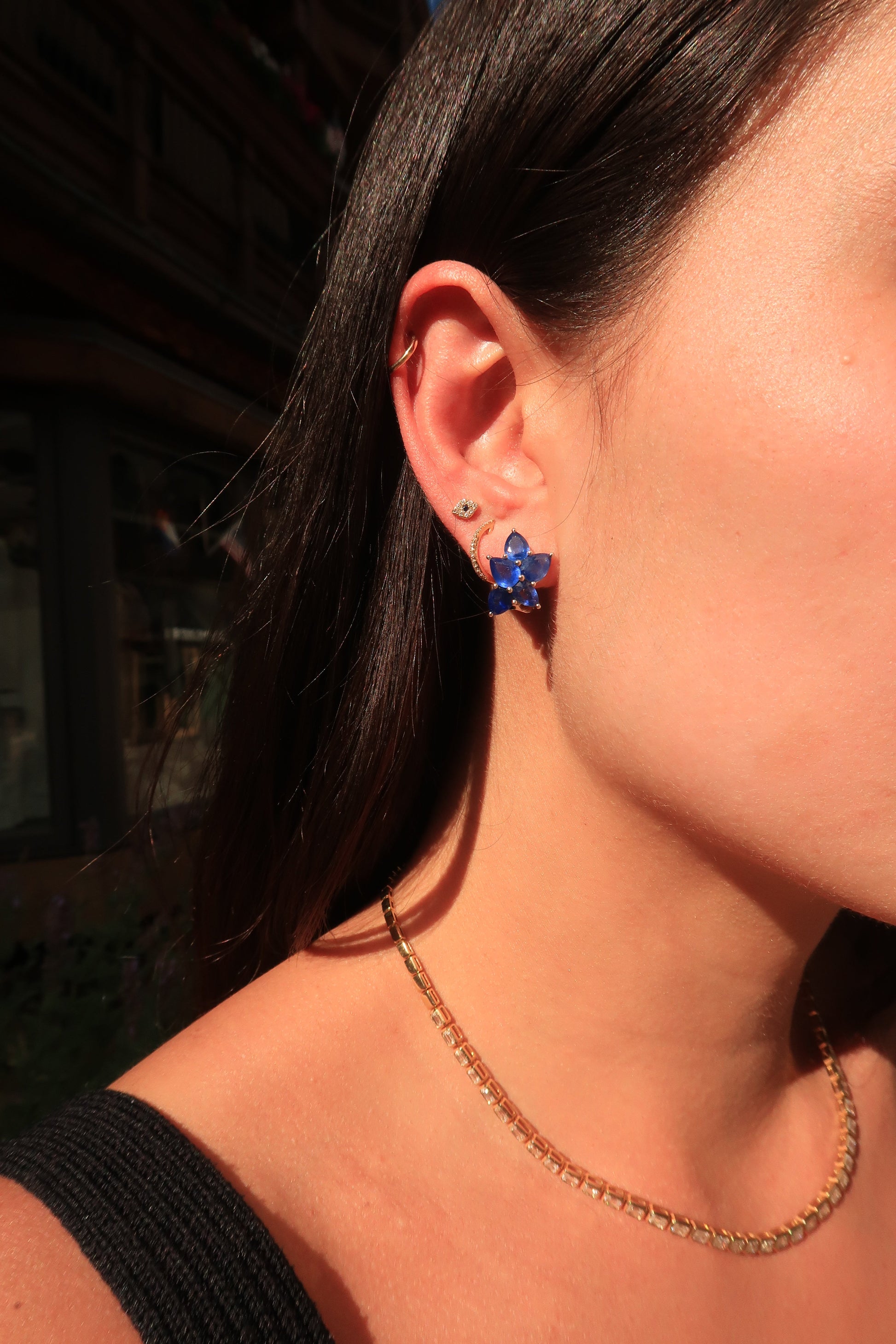 "Skylight" Bsapp PS 5pc Leaf Earring "Skylight" Bsapp PS 5pc Leaf Earring Squash Blossom Collection Squash Blossom Collection  Squash Blossom Vail