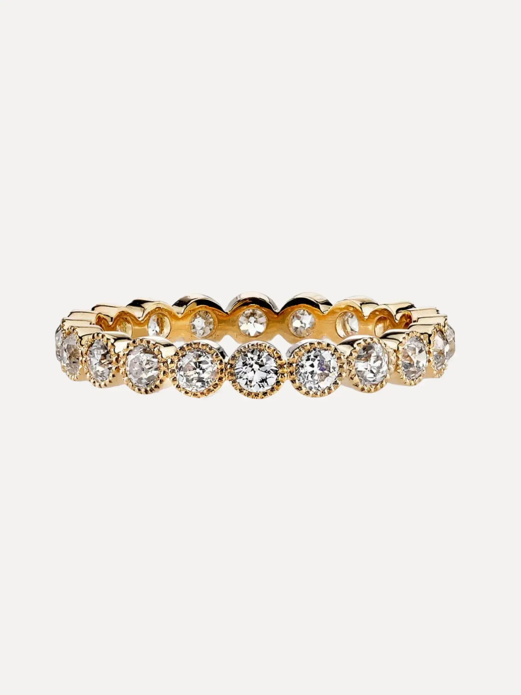 18k Gabby Band .78ct OEC GHVS Size 6 18k Gabby Band .78ct OEC GHVS Size 6 Single Stone Single Stone  Squash Blossom Vail