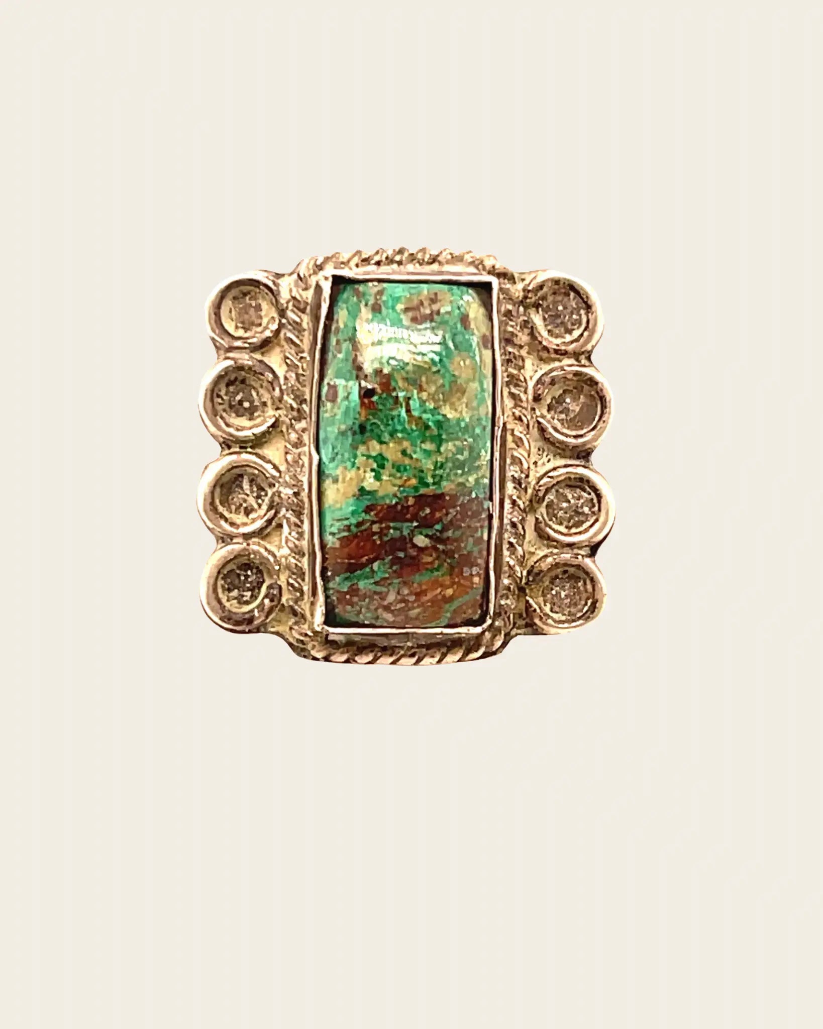 1930s Vintage Turquoise Ring 1930s Vintage Turquoise Ring Vintage at the Squash Blossom Vintage at the Squash Blossom  Squash Blossom Vail