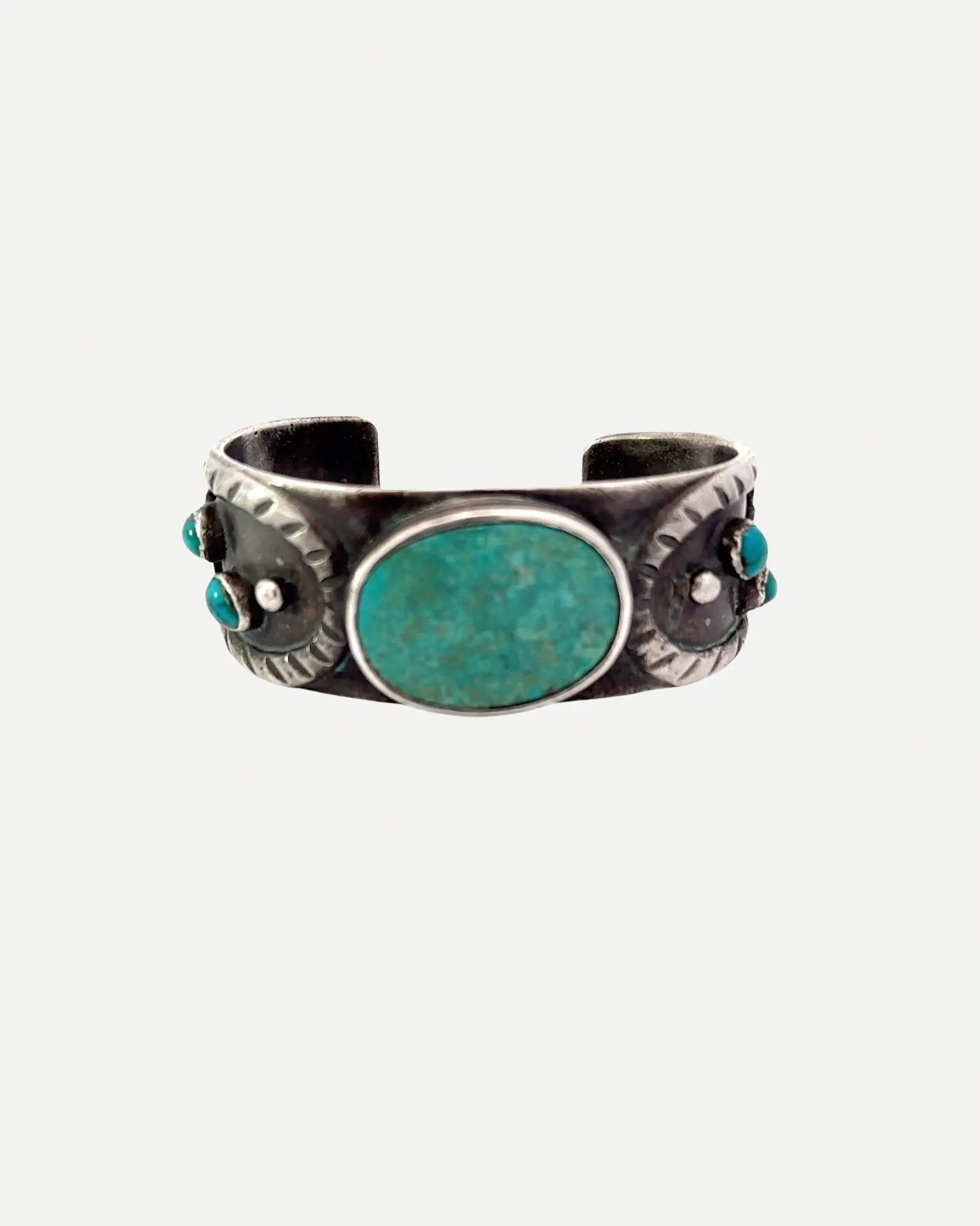 1950s Turquoise Cuff 1950s Turquoise Cuff Native American Collection Native American Collection  Squash Blossom Vail