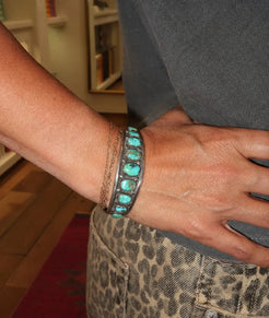 1950s Turquoise Cuff 1950s Turquoise Cuff Native American Collection Native American Collection  Squash Blossom Vail