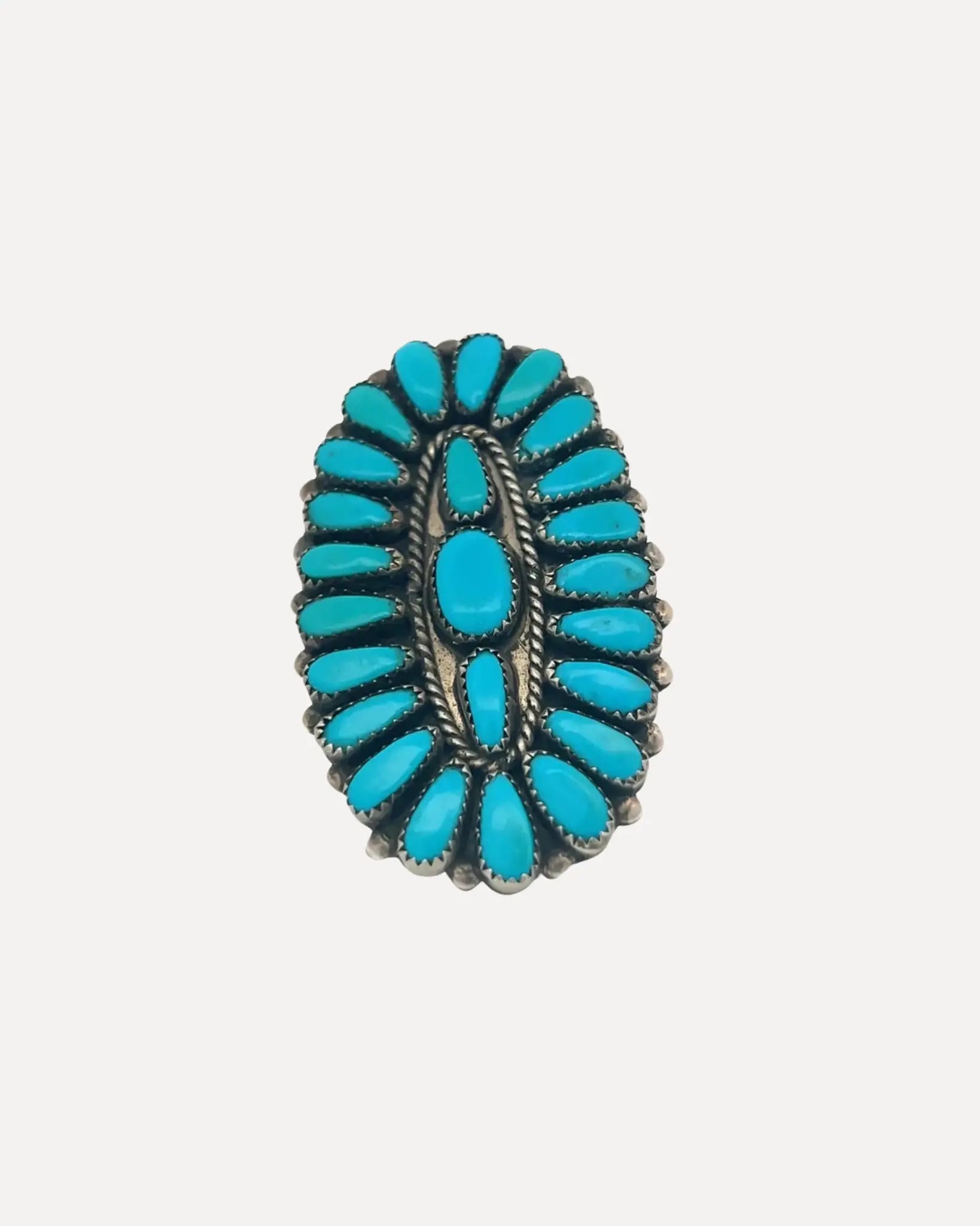 1950s Zuni Blue Gem Ring 1950s Zuni Blue Gem Ring Native American Collection Native American Collection  Squash Blossom Vail