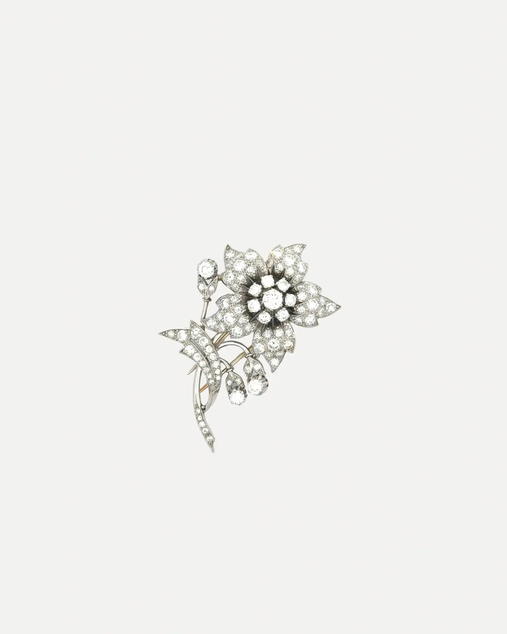 1960s Diamond Flower Brooch 1960s Diamond Flower Brooch Vintage at the Squash Blossom Vintage at the Squash Blossom  Squash Blossom Vail