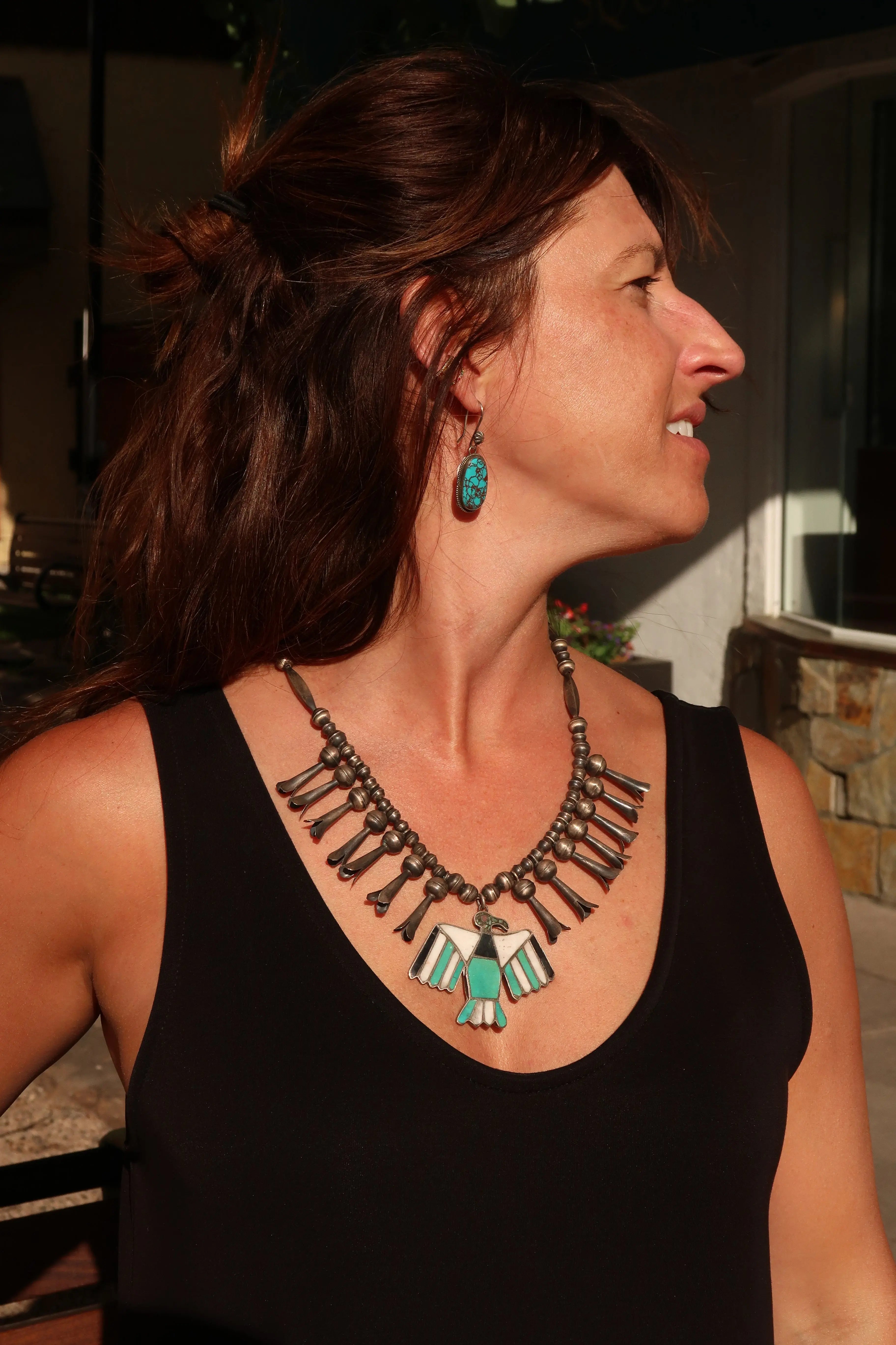 1960s Zuni Squash Blossom 1960s Zuni Squash Blossom Native American Collection Native American Collection  Squash Blossom Vail
