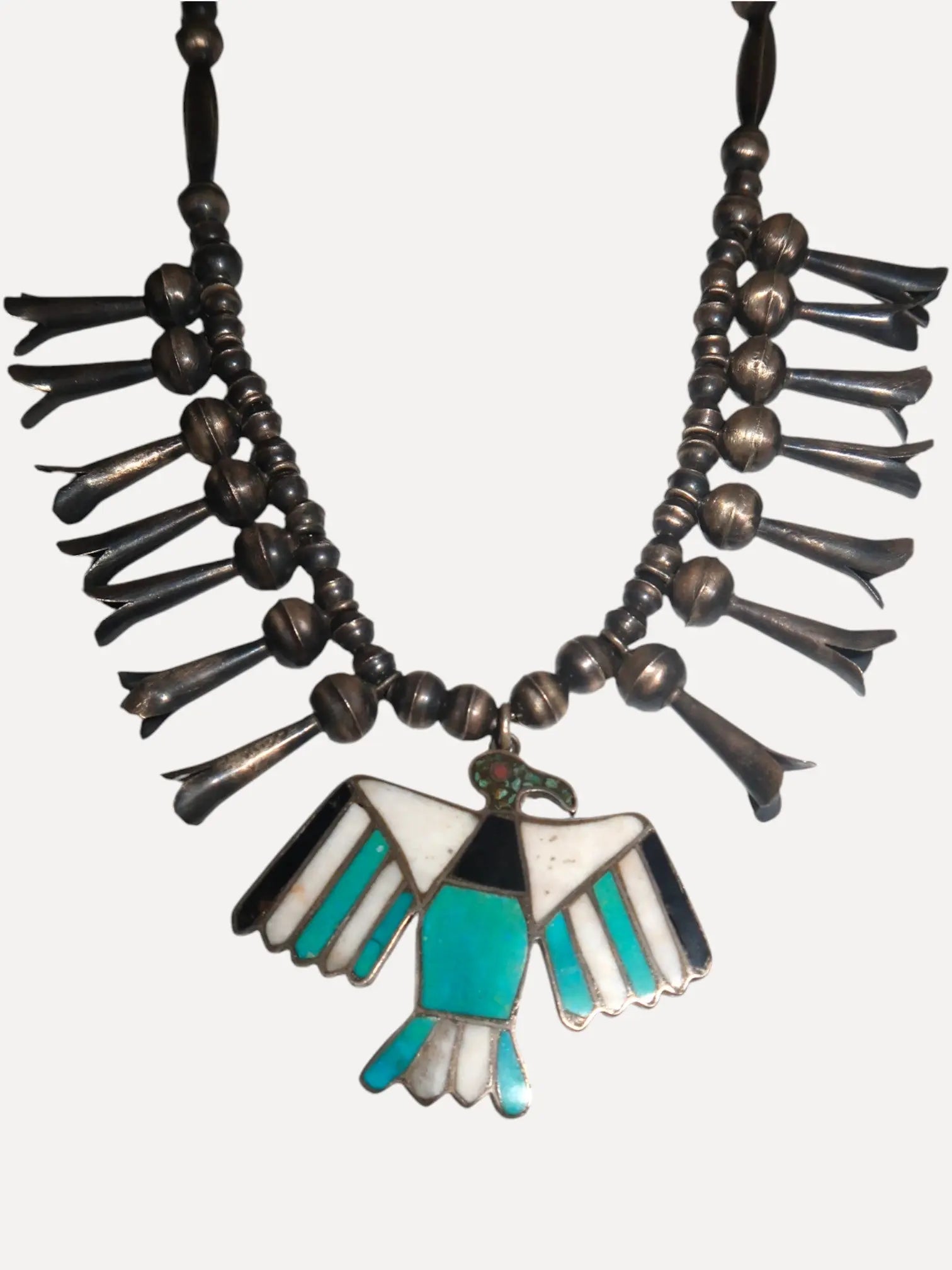 1960s Zuni Squash Blossom 1960s Zuni Squash Blossom Native American Collection Native American Collection  Squash Blossom Vail