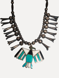 1960s Zuni Squash Blossom 1960s Zuni Squash Blossom Native American Collection Native American Collection  Squash Blossom Vail