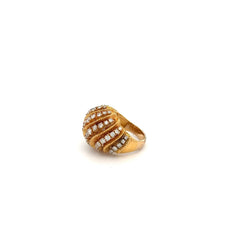 14k gold diamond ring late 1970s/Diamonds ~2.75cttw VS-SI F-G-H Vintage at the Squash Blossom
