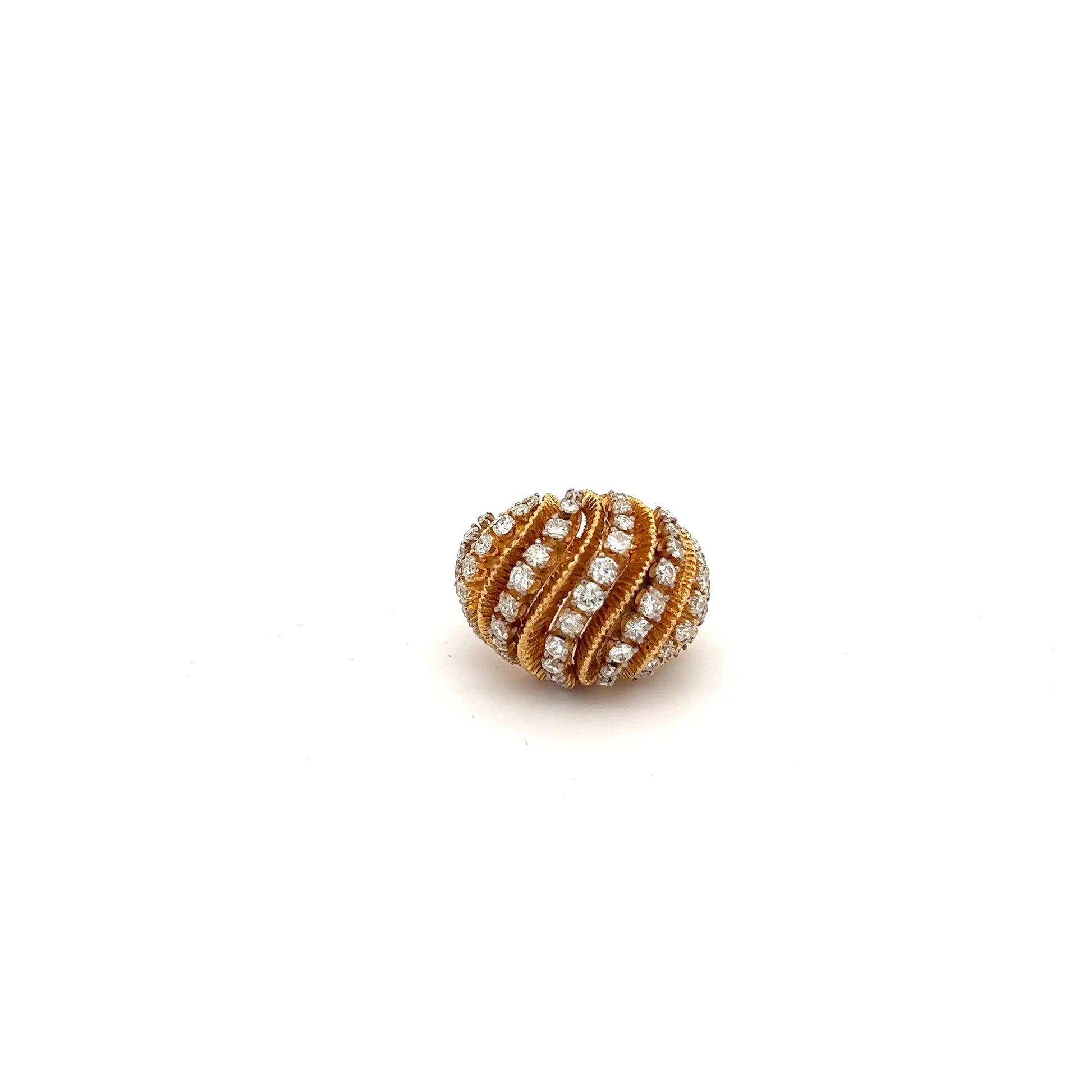 14k gold diamond ring late 1970s/Diamonds ~2.75cttw VS-SI F-G-H Vintage at the Squash Blossom