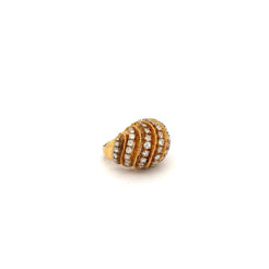 14k gold diamond ring late 1970s/Diamonds ~2.75cttw VS-SI F-G-H Vintage at the Squash Blossom