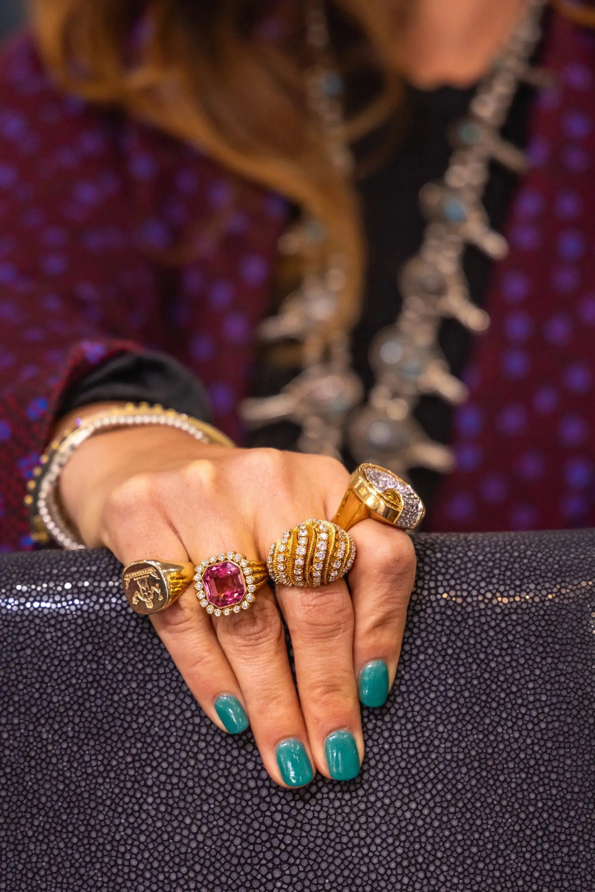 1970s Stylish Diamond Ring 1970s Stylish Diamond Ring Vintage at the Squash Blossom Vintage at the Squash Blossom  Squash Blossom Vail