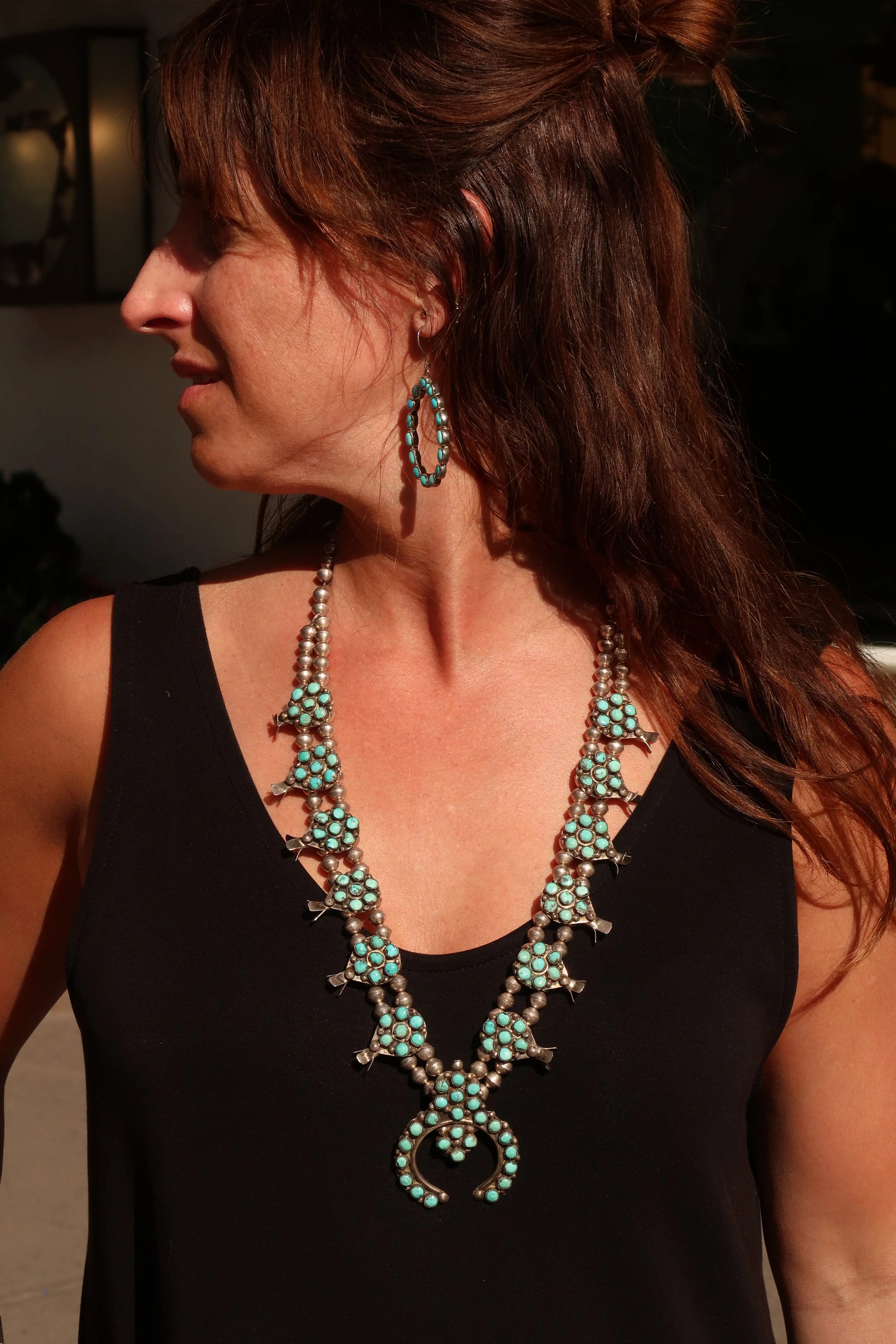 1970s Zuni Squash Blossom 1970s Zuni Squash Blossom Native American Collection Native American Collection  Squash Blossom Vail