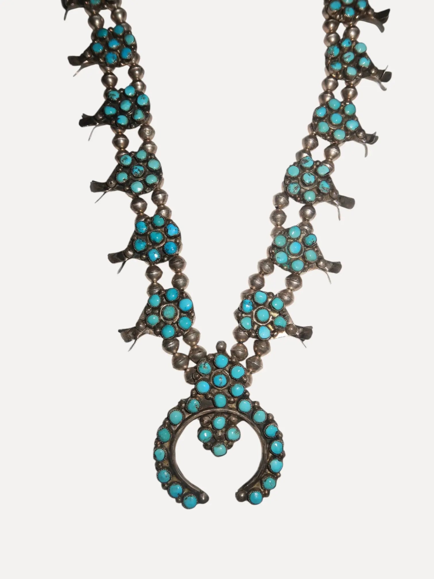 1970s Zuni Squash Blossom 1970s Zuni Squash Blossom Native American Collection Native American Collection  Squash Blossom Vail