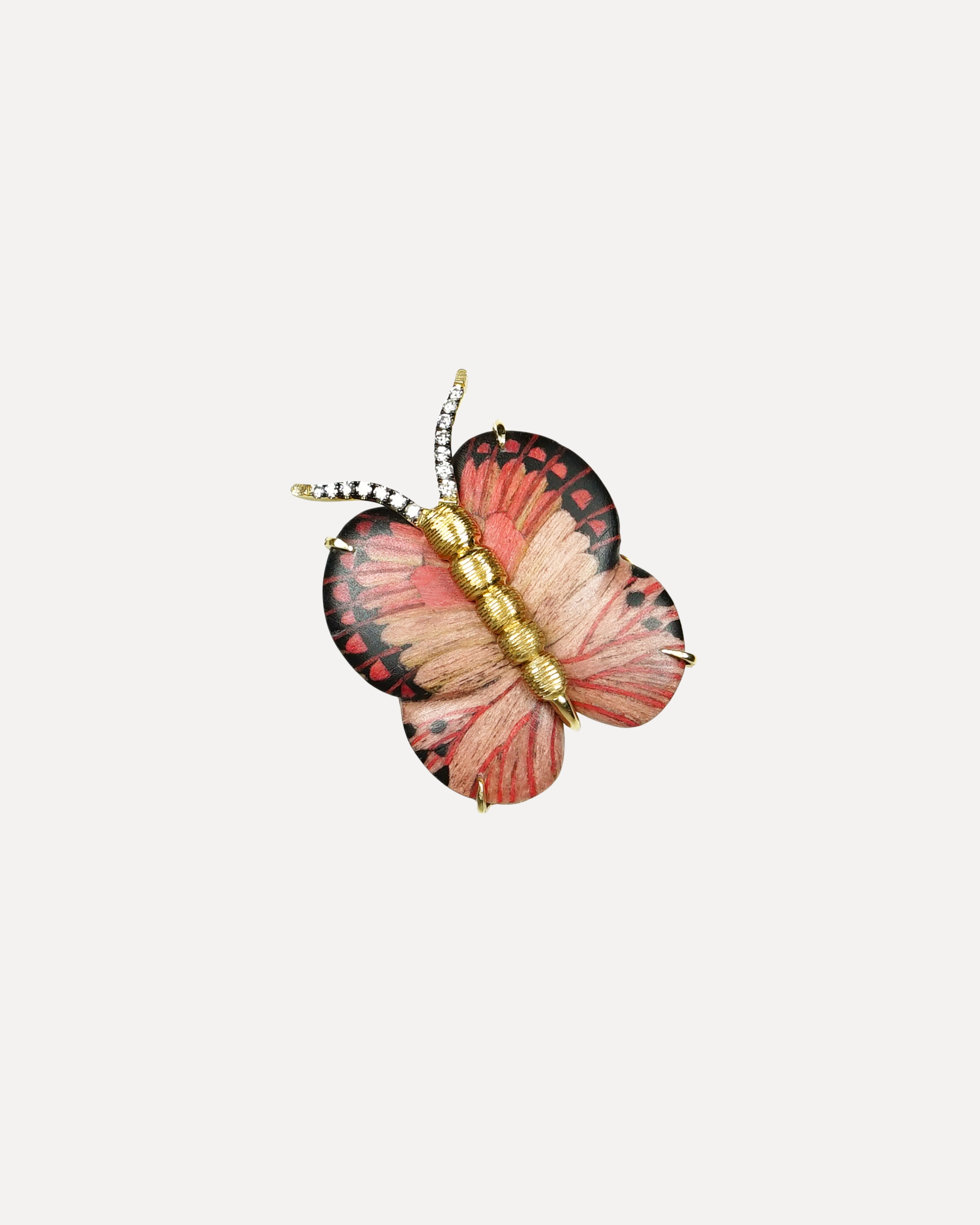 Butterfly Marquetry Ring