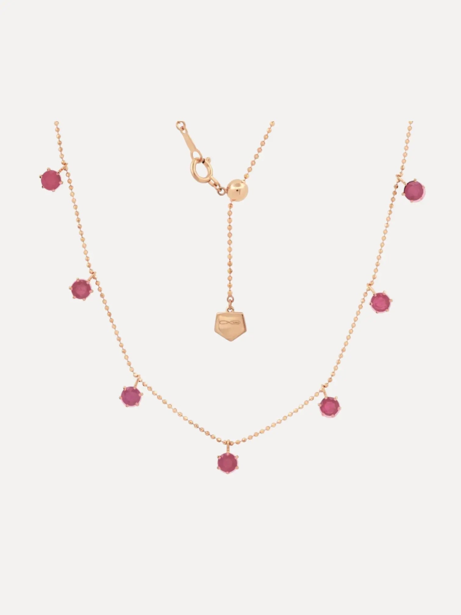 2ct Pink Sapphire Floating Necklace 2ct Pink Sapphire Floating Necklace Graziela Gems Graziela Gems  Squash Blossom Vail