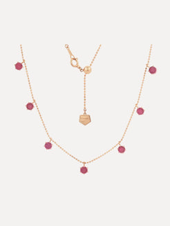 2ct Pink Sapphire Floating Necklace 2ct Pink Sapphire Floating Necklace Graziela Gems Graziela Gems  Squash Blossom Vail