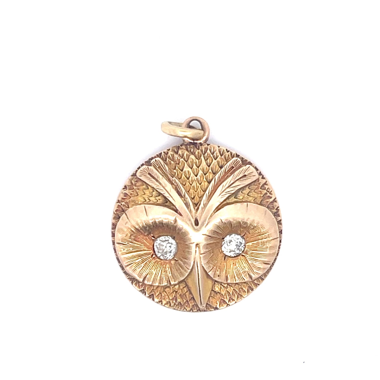 Diamond Owl Charm Vintage at the Squash Blossom