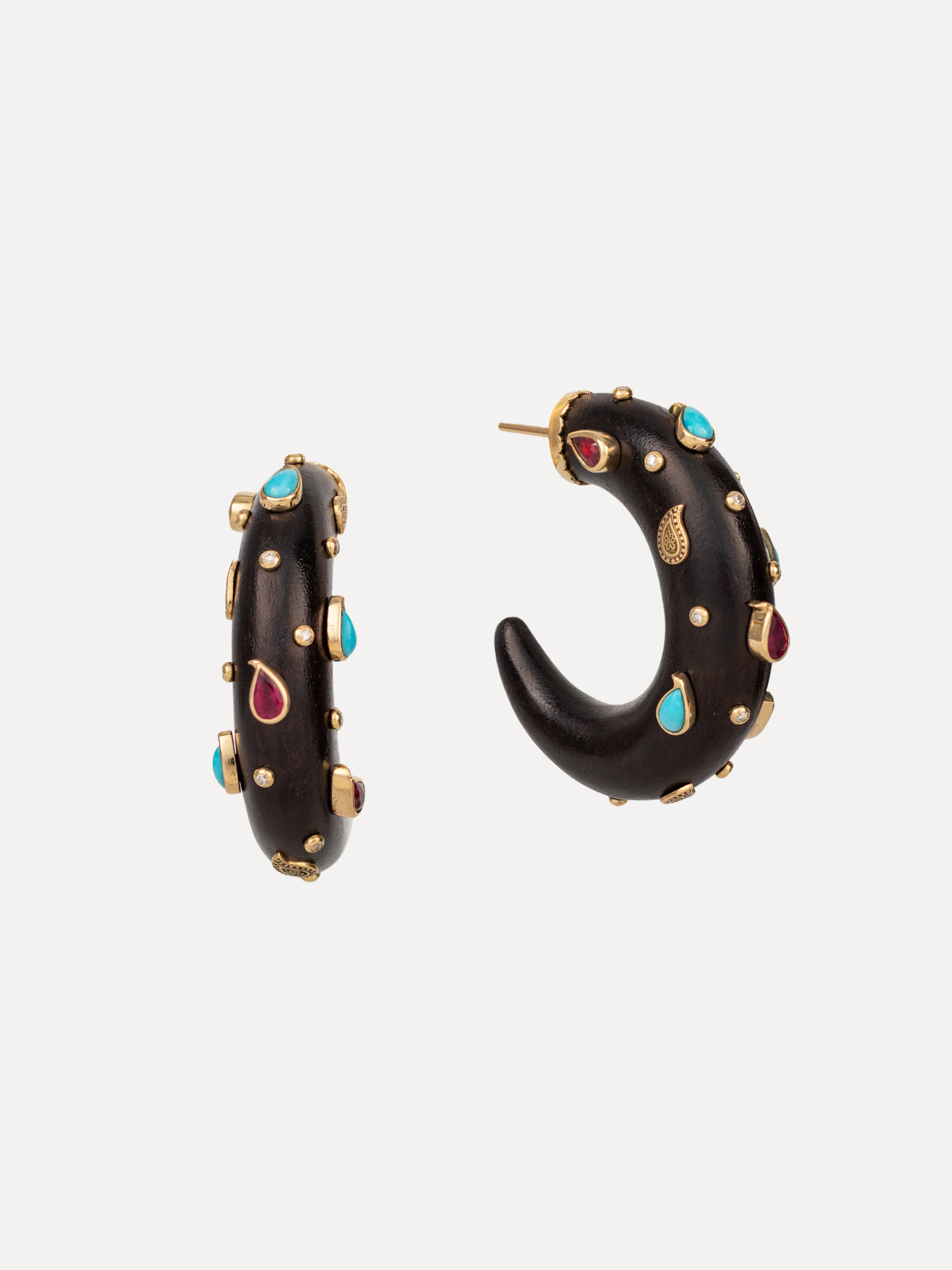 Brauna Wood Hoops