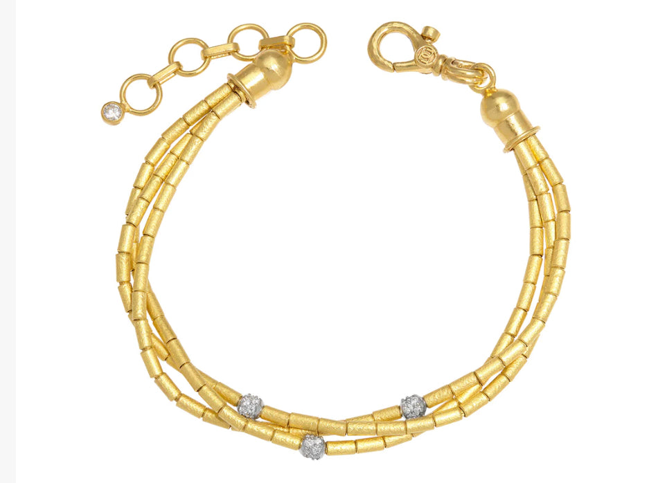 GURHAN Vertigo Gold Multi-Strand Diamond Bracelet Gurhan