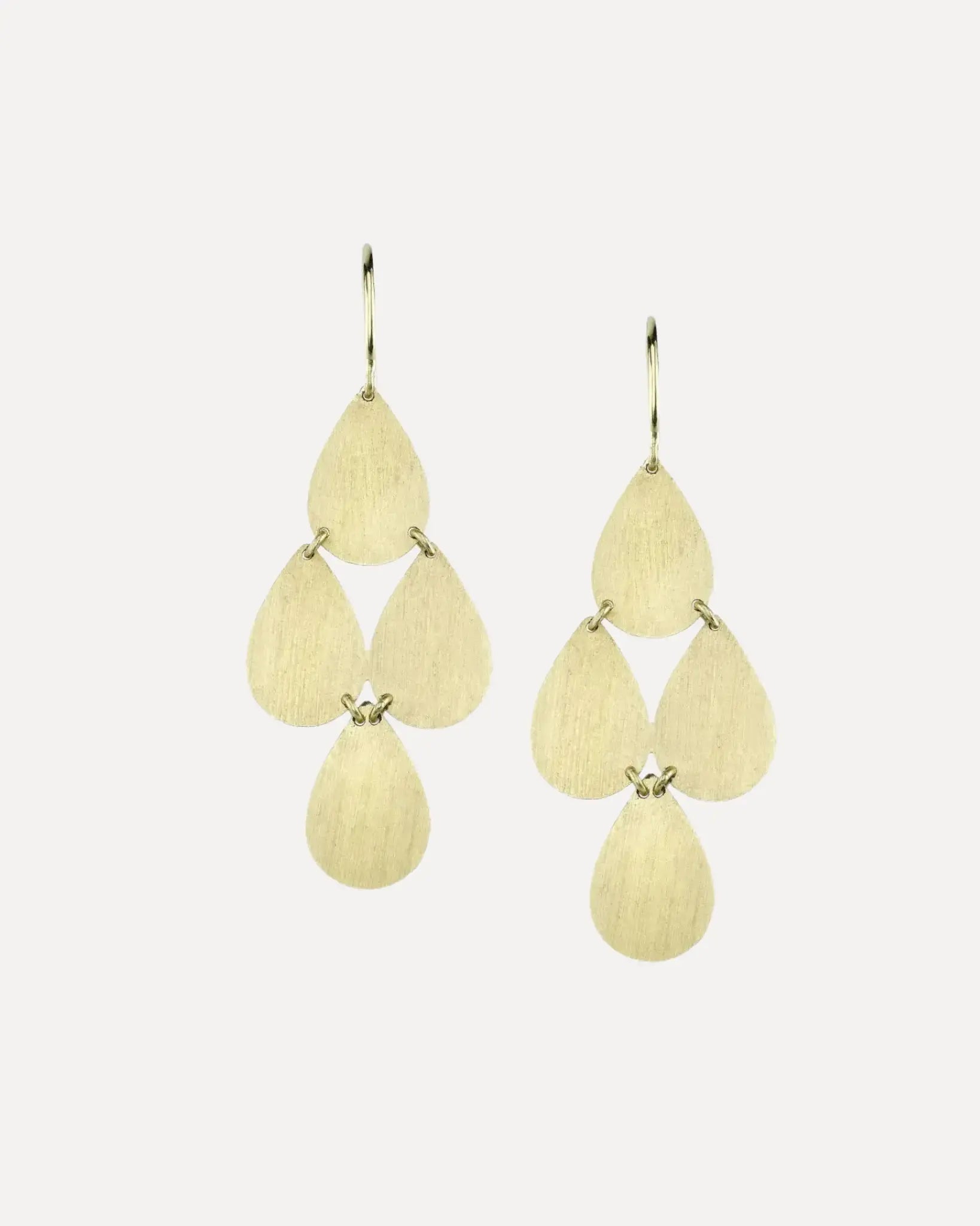 Flat Gold 4 Drop Chandelier Earrings Flat Gold 4 Drop Chandelier Earrings Irene Neuwirth Irene Neuwirth  Squash Blossom Vail