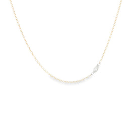 Floating Oval Diamond Necklace TAP by Todd Pownell