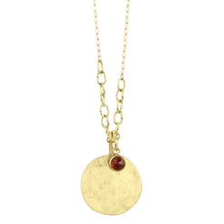 4mm Garnet pendant, bias bail 4mm Garnet pendant, bias bail Sarah McGuire Sarah McGuire  Squash Blossom Vail