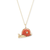 Coral Snail Pendant and Chain