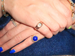 Scosha Turquoise and Ruby Ring Scosha Turquoise and Ruby Ring Vintage at the Squash Blossom Vintage at the Squash Blossom  Squash Blossom Vail