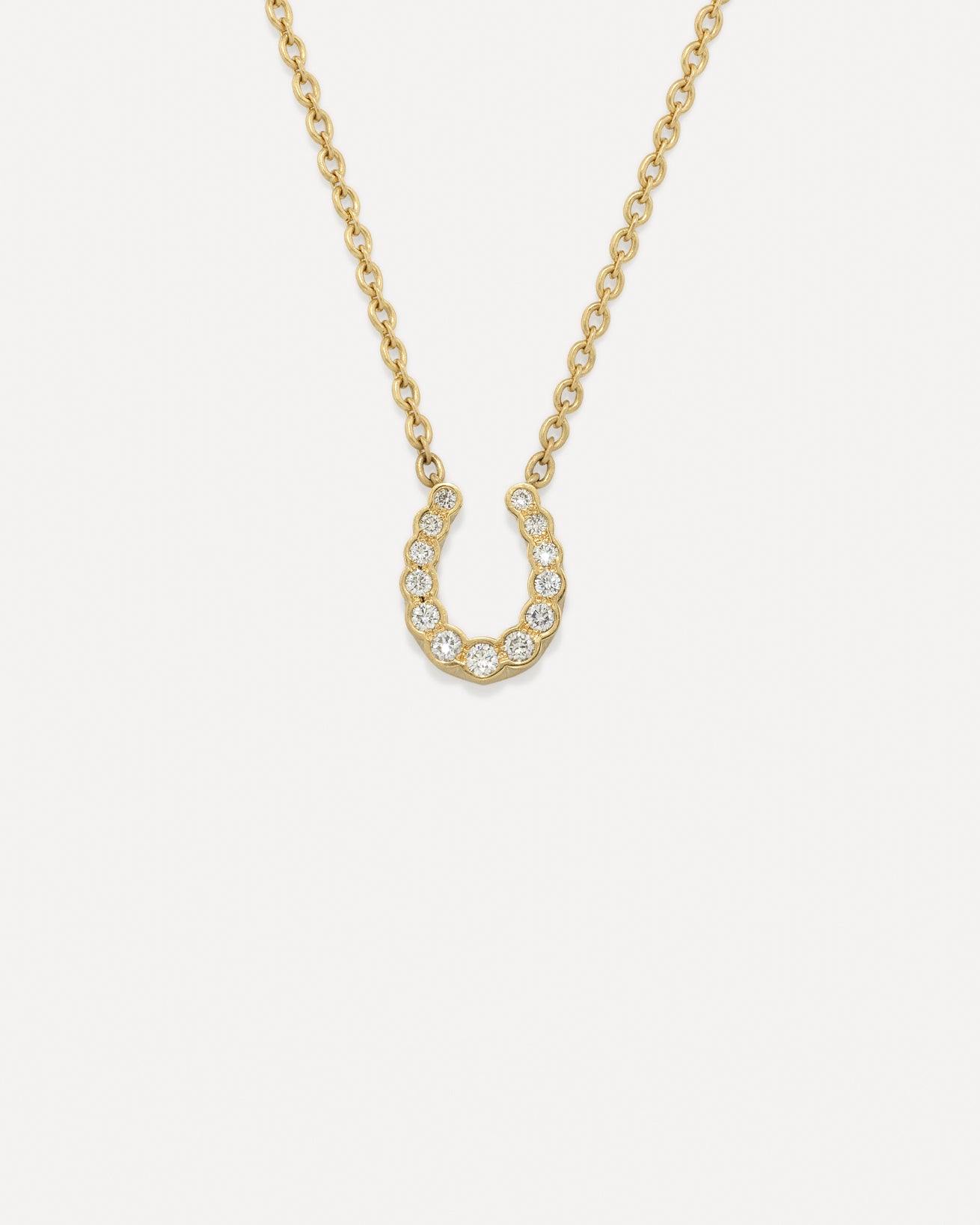 Diamond Horseshoe Necklace