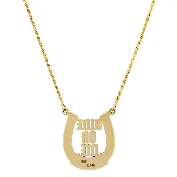 Ride or Die Horseshoe Necklace Established Jewelry