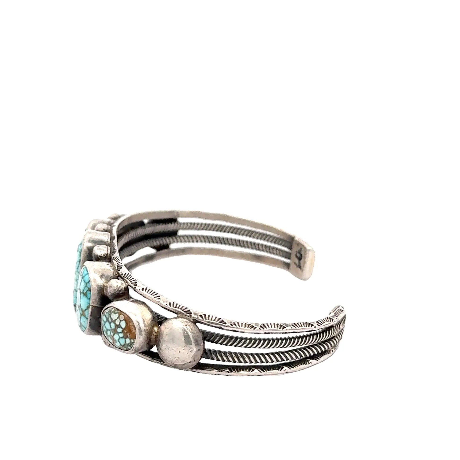#8 Turquoise Cuff #8 Turquoise Cuff Native American Collection Native American Collection  Squash Blossom Vail