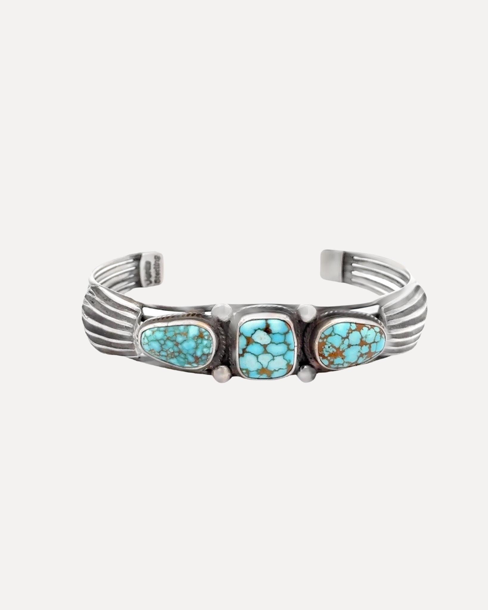 Native American Sterling Silver Turquoise Cuff Bracelet