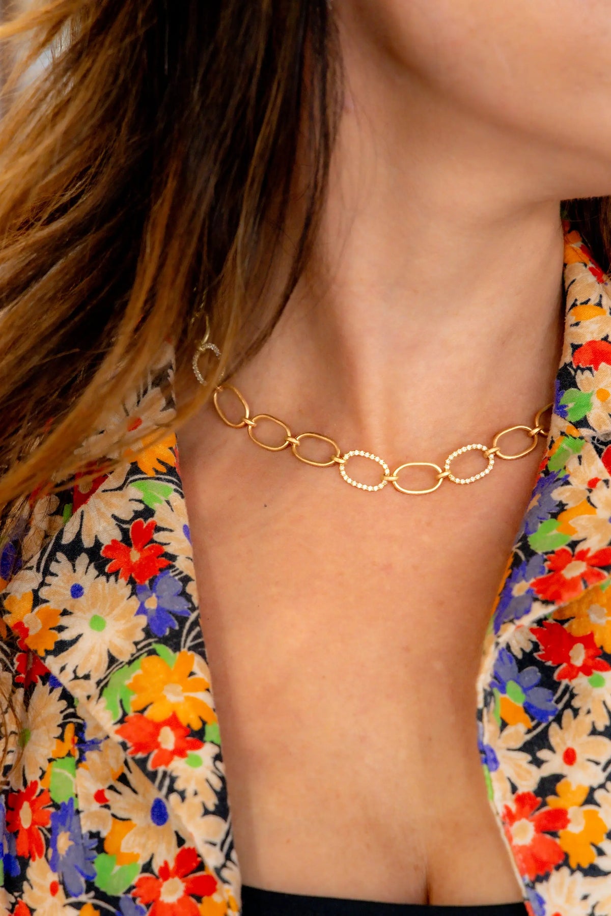 Irene Neuwirth Diamond Pave Link Necklace Irene Neuwirth Diamond Pave Link Necklace Irene Neuwirth Irene Neuwirth  Squash Blossom Vail