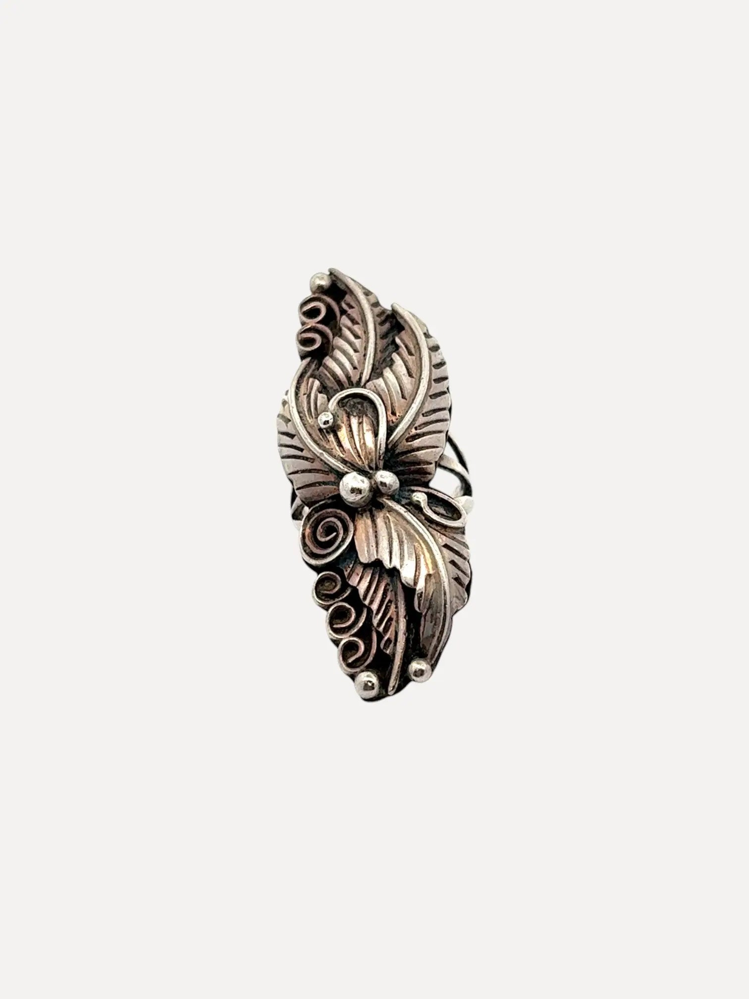 All SS Leaf or feather Ring All SS Leaf or feather Ring Native American Collection Native American Collection  Squash Blossom Vail