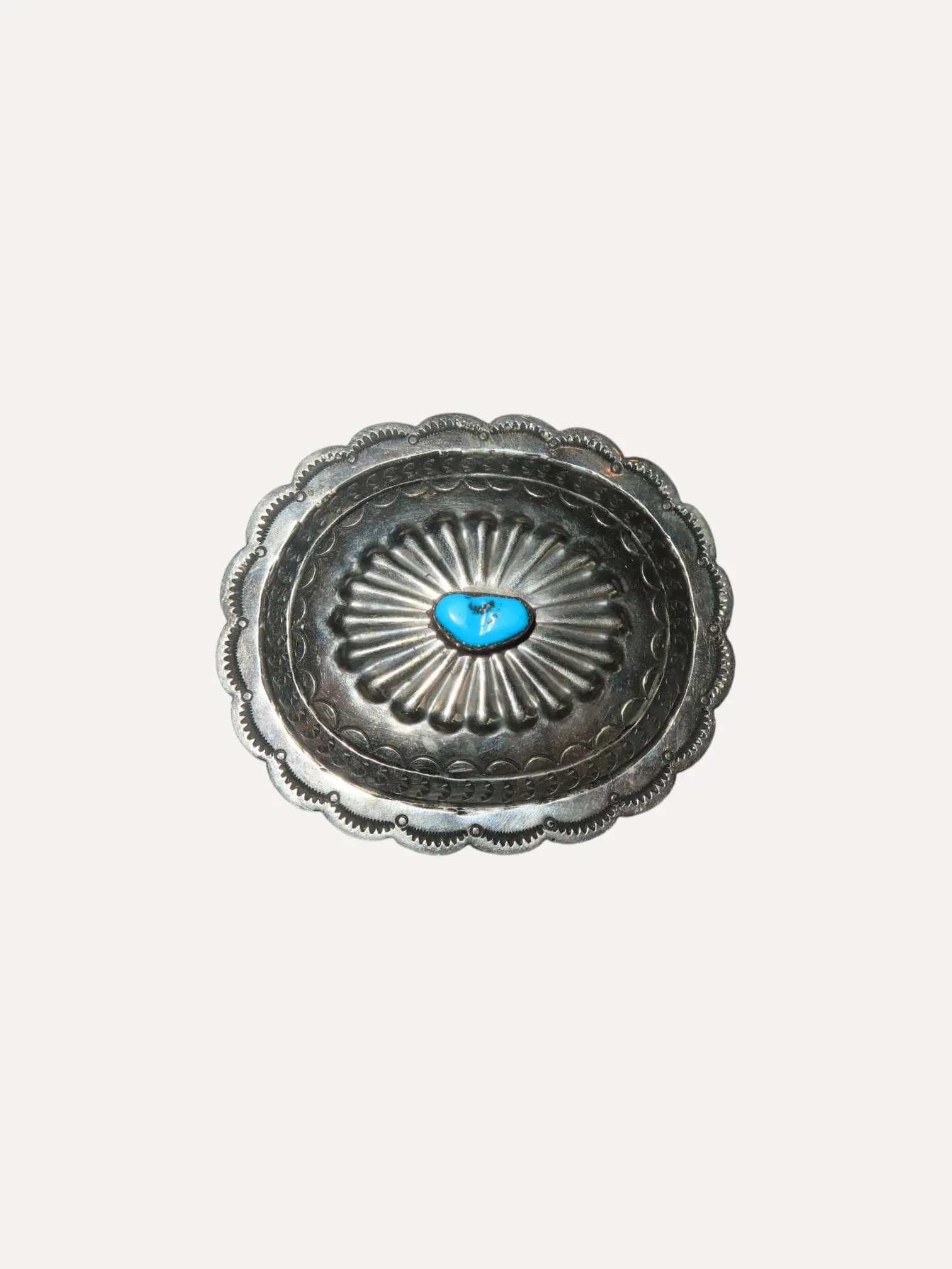 Antique Stamped and Repousse Belt Buckle, estate of Bill Richardson Antique Stamped and Repousse Belt Buckle, estate of Bill Richardson Vintage at the Squash Blossom Vintage at the Squash Blossom  Squash Blossom Vail