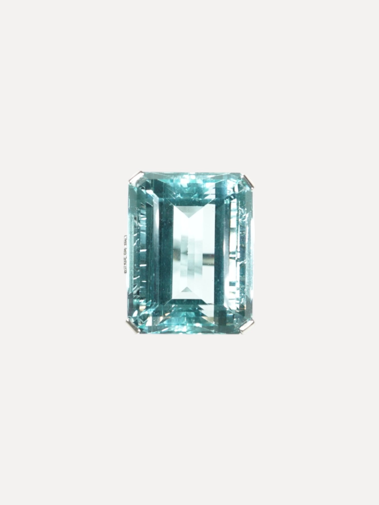 Aquamarine and Diamond Ring