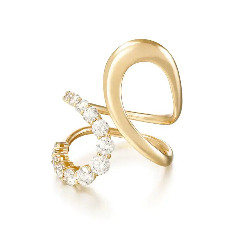 ARIA JANE RING (Partial Diamond) - Squash Blossom Vail