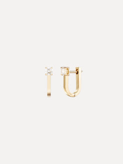 Aria U Huggie Hoop Aria U Huggie Hoop Melissa Kaye Melissa Kaye  Squash Blossom Vail