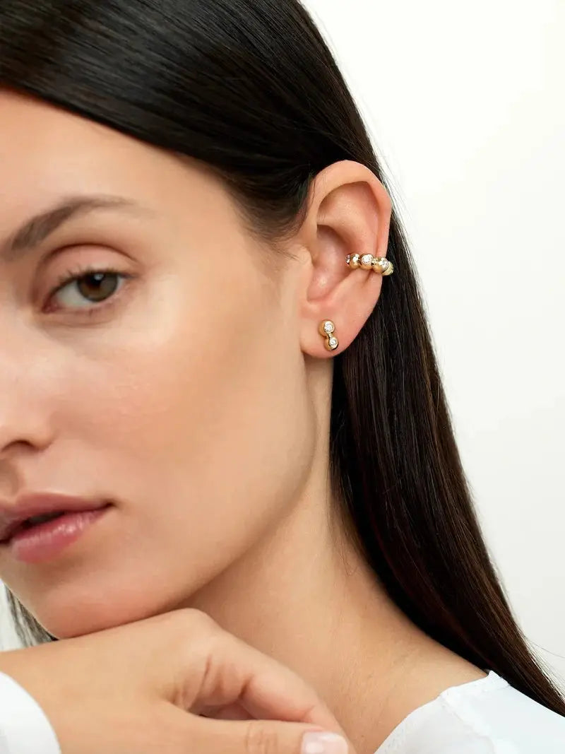 Audrey Double Stud Small Audrey Double Stud Small Melissa Kaye Melissa Kaye  Squash Blossom Vail