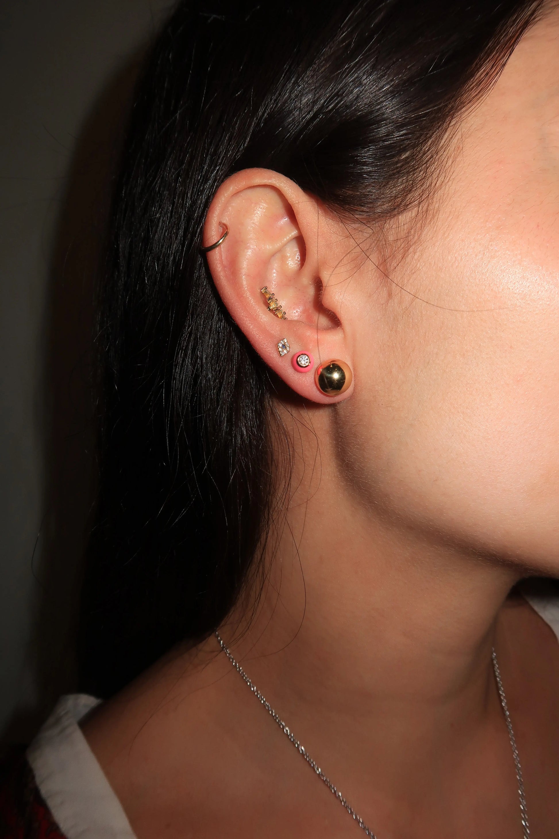 Audrey Large Gold Studs Audrey Large Gold Studs Melissa Kaye Melissa Kaye  Squash Blossom Vail