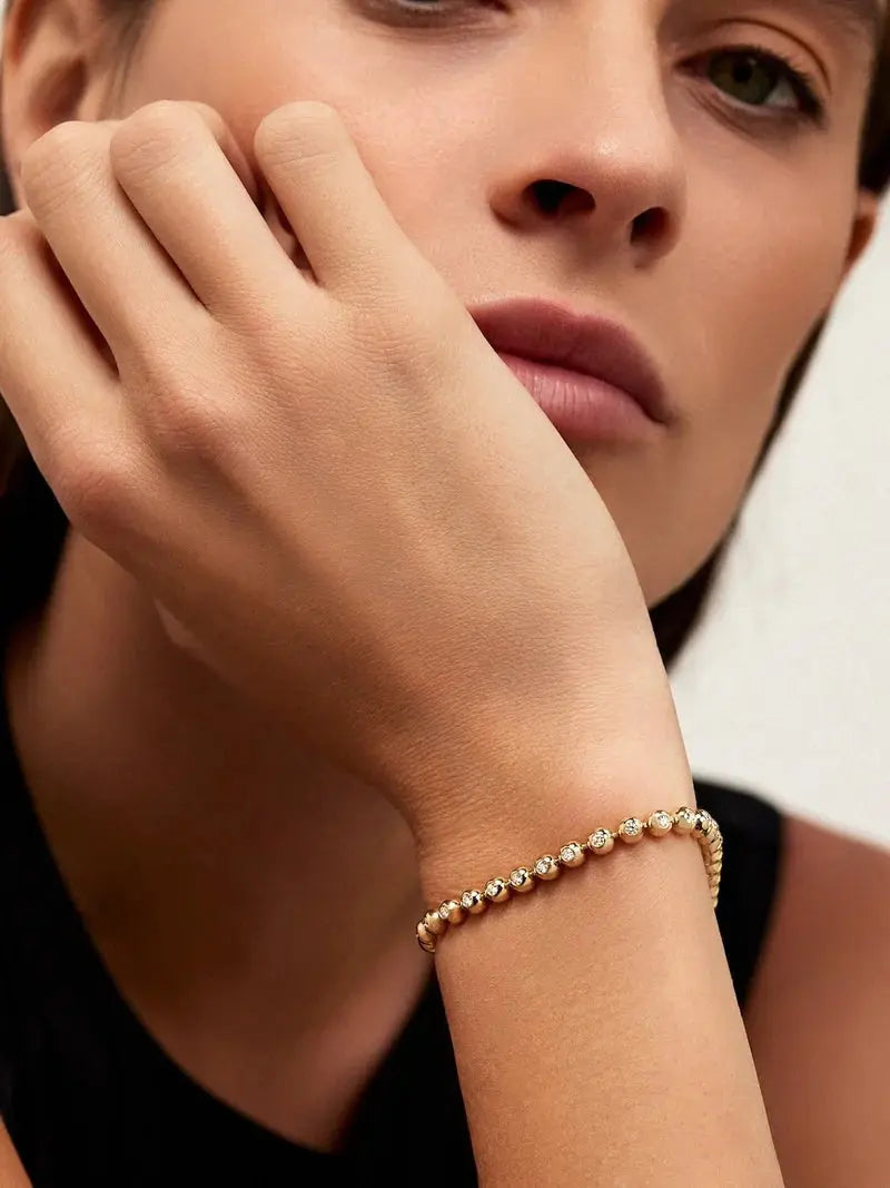 Audrey Tennis Bracelet Audrey Tennis Bracelet Melissa Kaye Melissa Kaye  Squash Blossom Vail