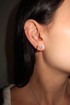 Audrey White Enamel Studs Audrey White Enamel Studs Melissa Kaye Melissa Kaye  Squash Blossom Vail