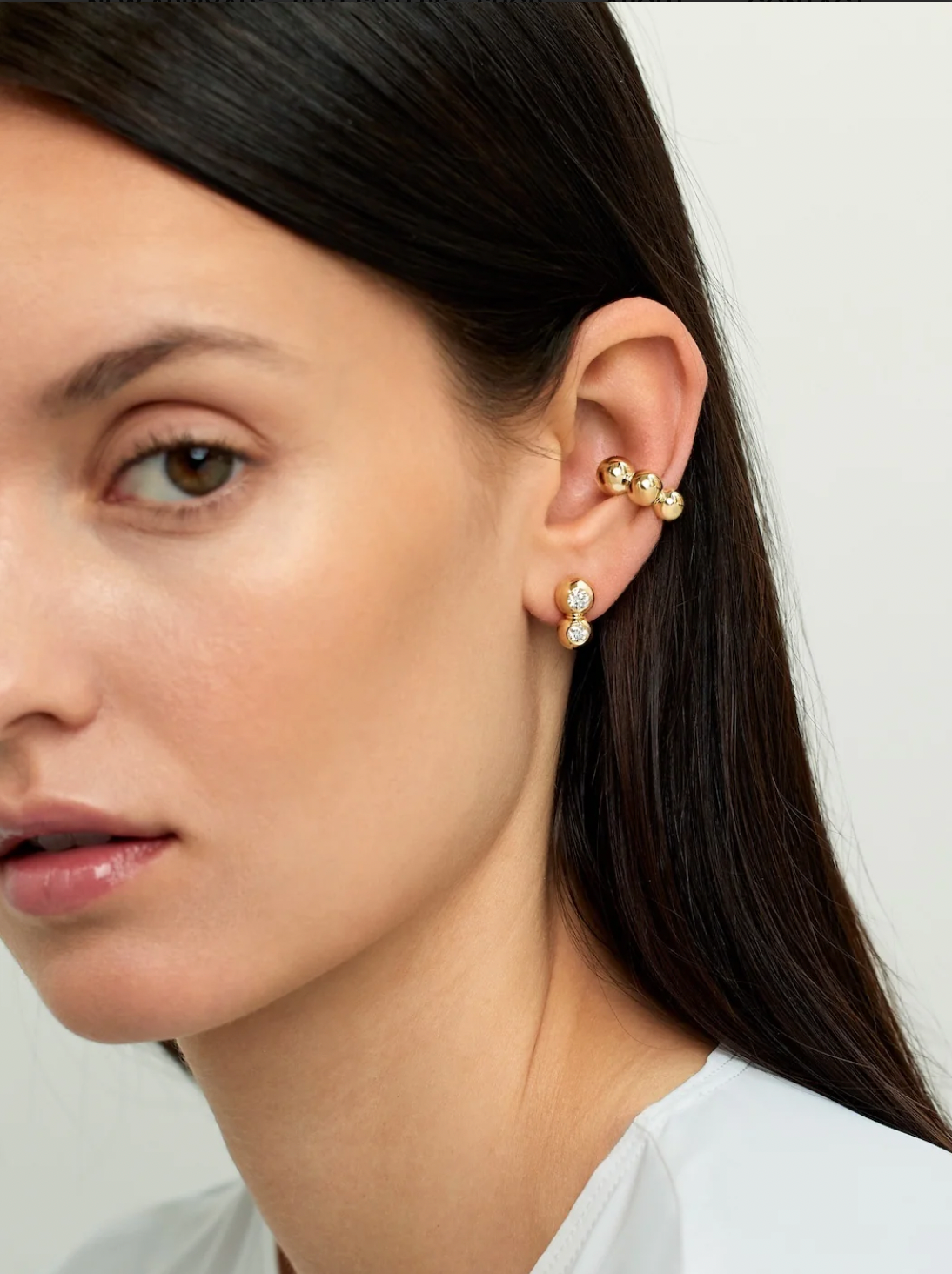Audrey Double Stud Large Audrey Double Stud Large Melissa Kaye Melissa Kaye  Squash Blossom Vail