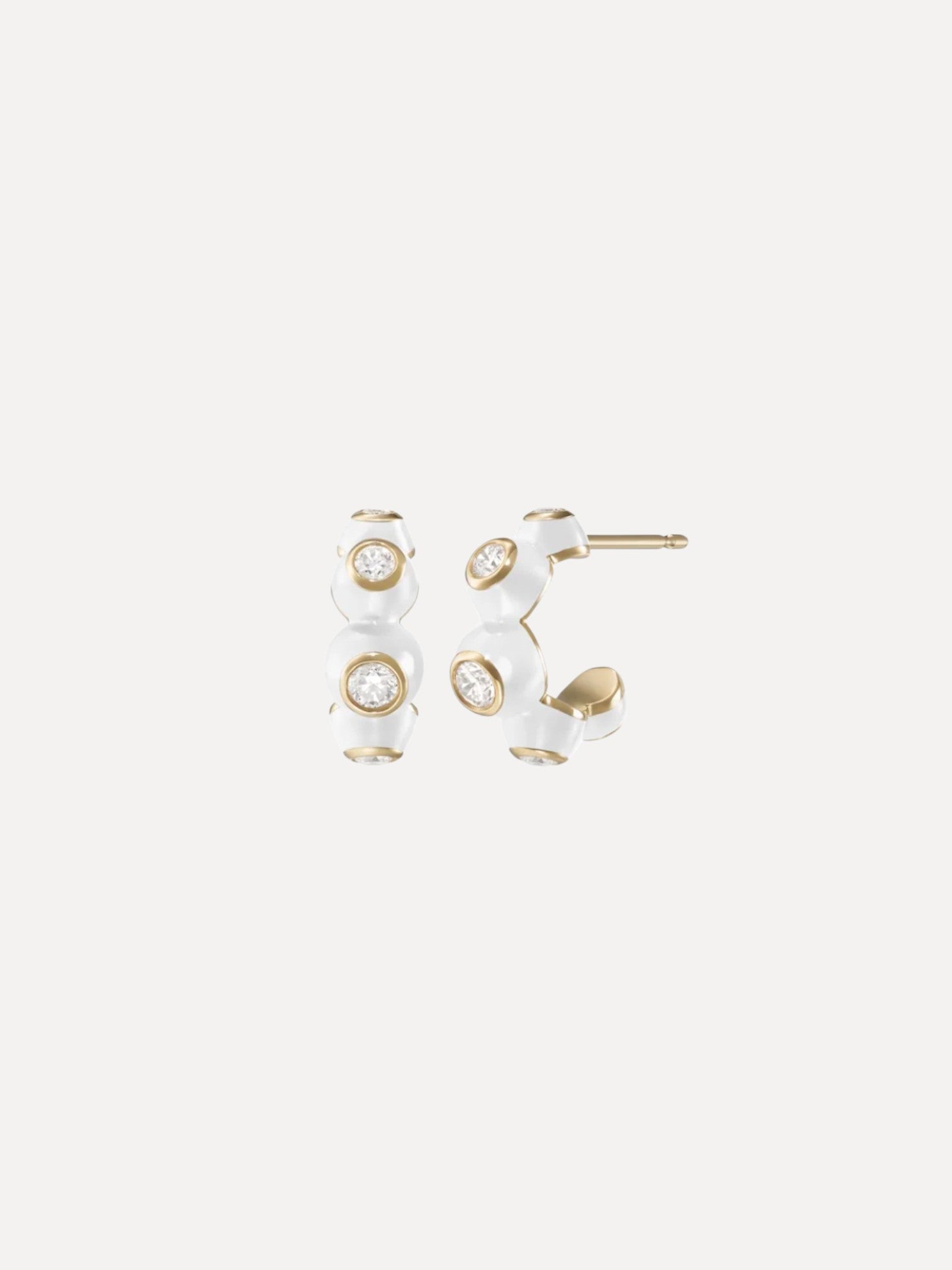 Audrey Huggie Hoop Audrey Huggie Hoop Melissa Kaye Melissa Kaye  Squash Blossom Vail