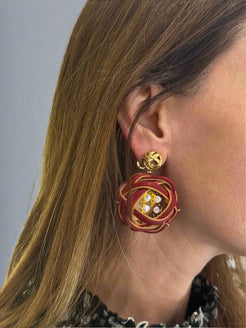 Bamboo Earrings Bamboo Earrings Silvia Furmanovich Silvia Furmanovich  Squash Blossom Vail