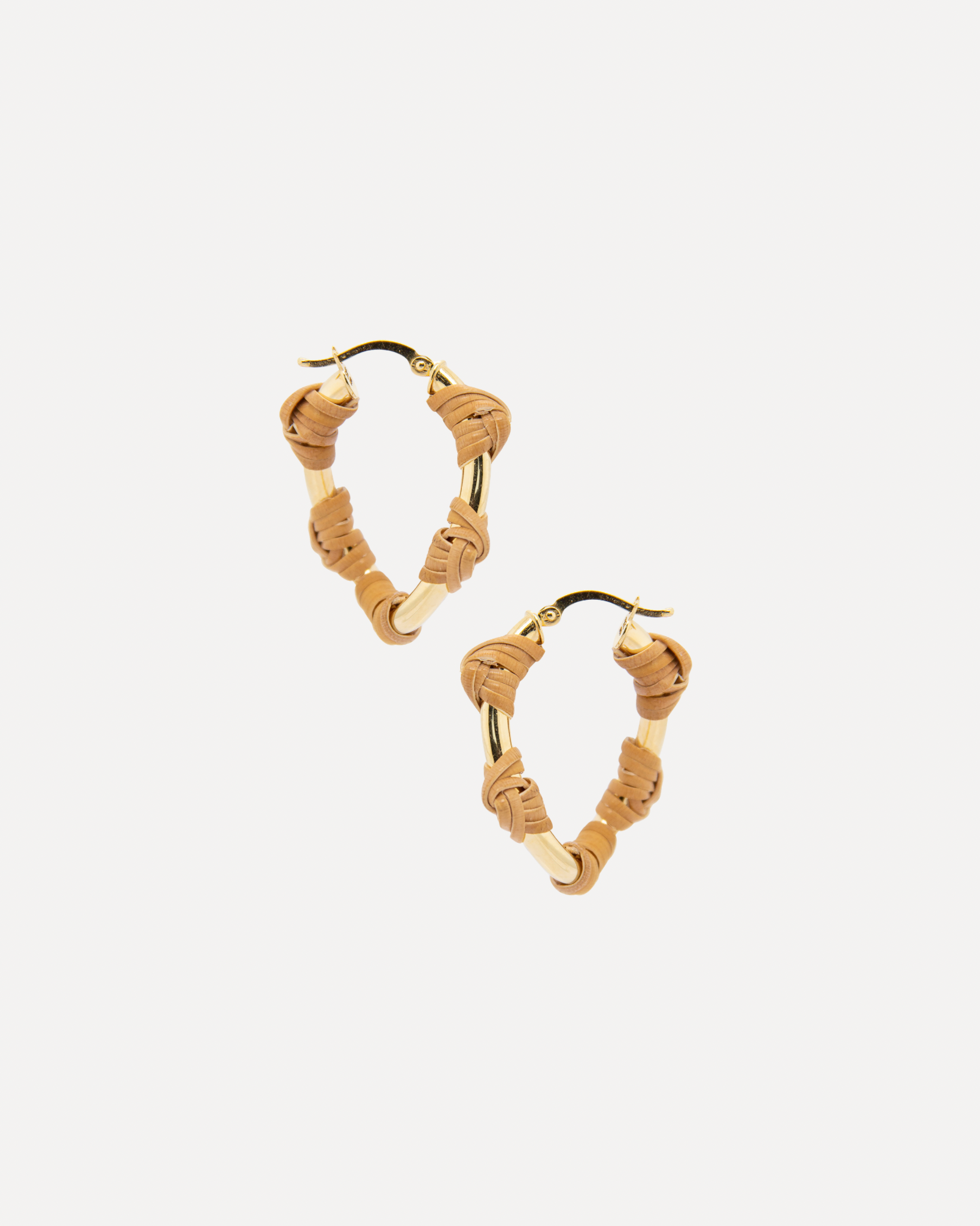 Bamboo Hoop Earrings